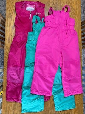 3 Kids Snow Overalls Pants size 4T